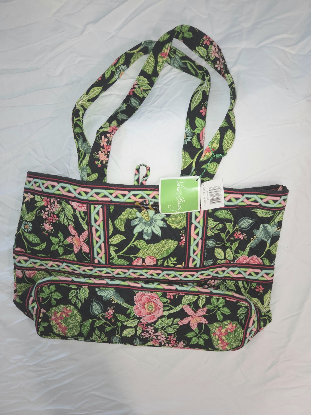 NWT Vintage Vera Bradley Large *Retired* Botanica Quilted Tote Bag